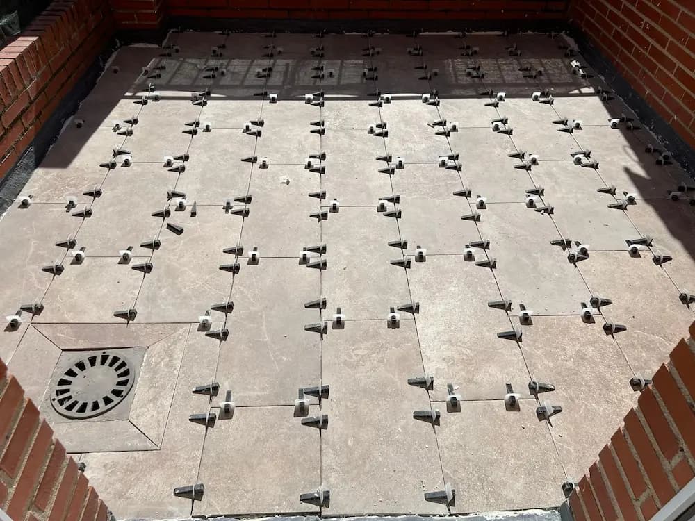 Baldosas colocadas sobre plots, con su sumidero